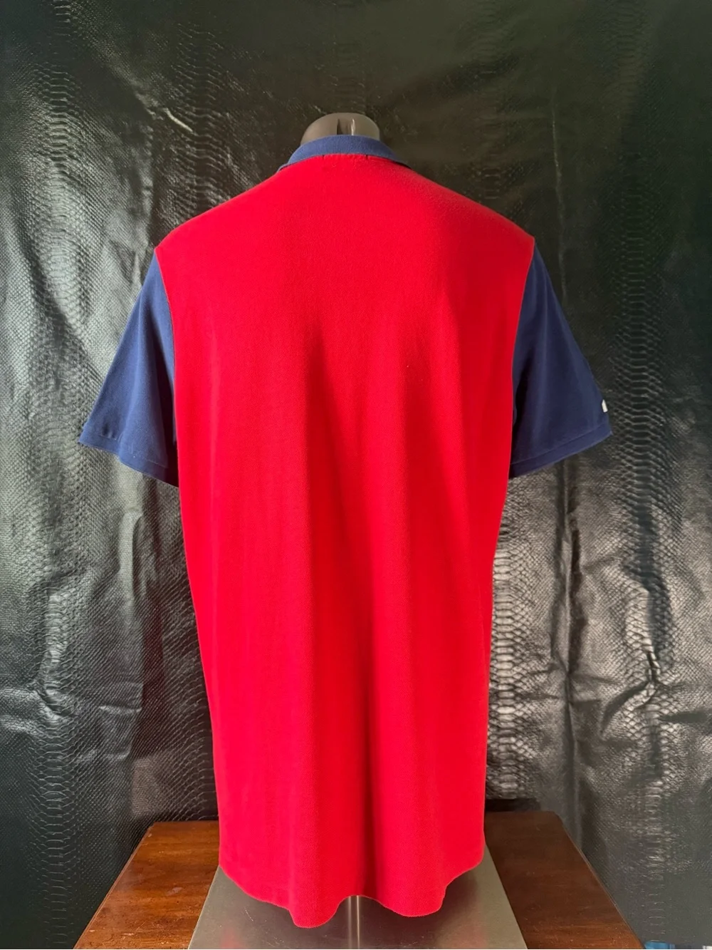 Polo Ralph Lauren Men’s XL Short Sleeve Polo Shirt Red and Blue Colorblock